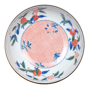 有谷窑日本进口细市松石榴餐具系列饭碗餐盘面碗色拉碗碟盘子