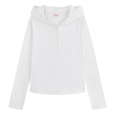 YUZI鱼子连帽打底衫三色上衣