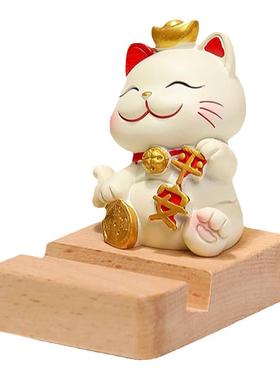 蕊杰装饰卡通可爱国潮猫手机支架