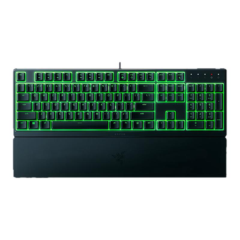 Razer/雷蛇雨林狼蛛V3X薄膜键盘游戏键盘 电竞游戏键盘带腕托