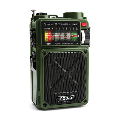 手摇发电全波段应急照明收音机