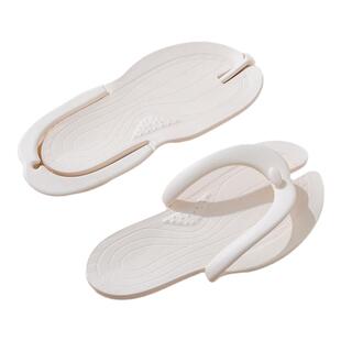 折叠旅行拖鞋女夏外穿人字拖酒店出差便携式沙滩一次性防滑凉拖男