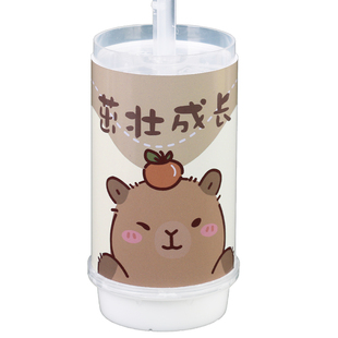 卡皮巴拉甜品台装饰水豚蛋糕插件capybara主题生日插牌推推乐贴纸