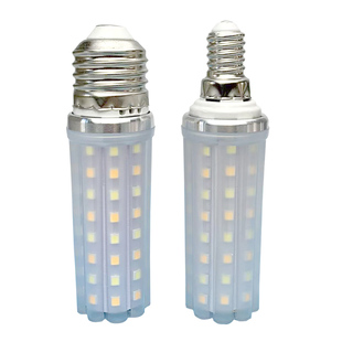 LED玉米灯家用超亮螺口灯泡节能灯小口E14大口护眼三色变光无影灯