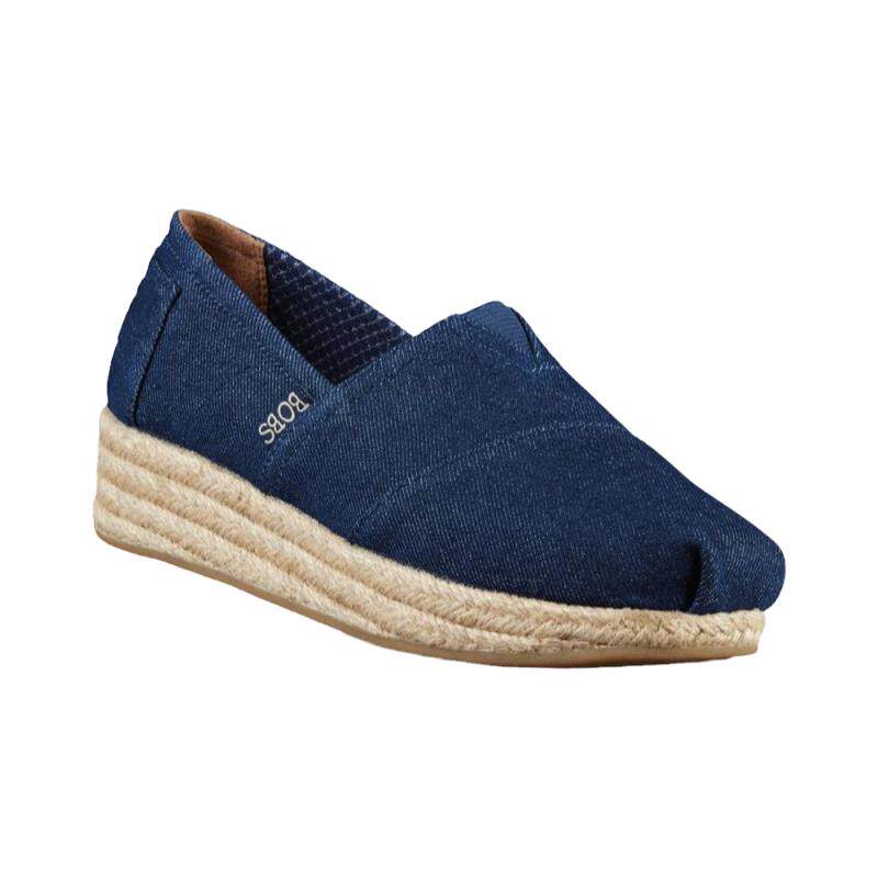 skechers套脚摇摇底中口草编布鞋