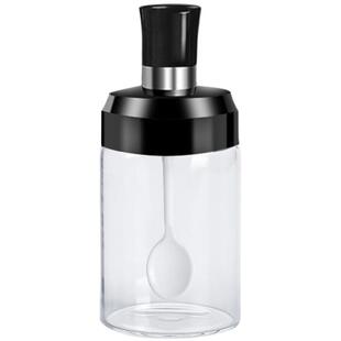 勺盖一体调味罐密封防潮厨房玻璃油壶瓶子盐味精调料盒套装组合装