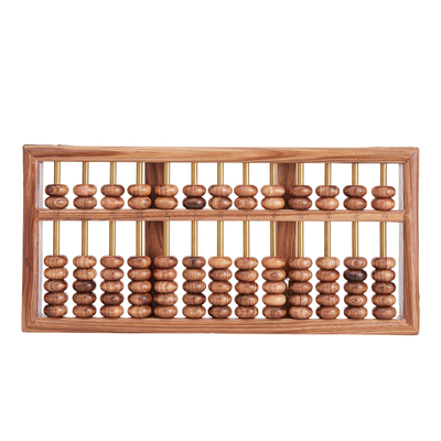 乌金木全实木算盘装饰招财摆件