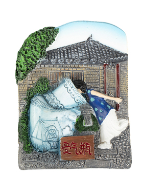 江西景德镇文创受气瓶冰箱贴立体