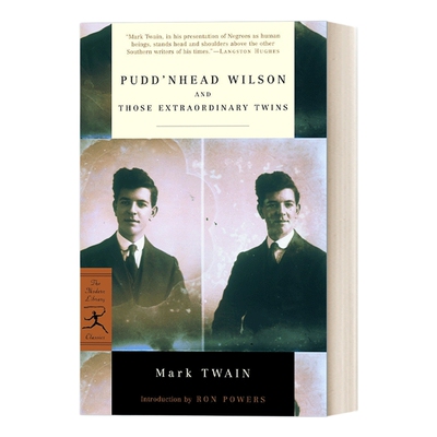 英文原版 Pudd'nhead Wilson Modern Library Classics 傻瓜威尔逊 Mark Twain马克吐温 兰登书屋现代图书馆经典系列 进口英语书籍