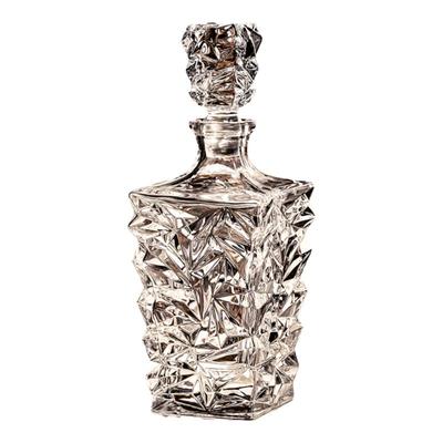 水晶玻璃威士忌酒樽轻奢高档红酒醒酒器密封存酒空瓶高级感洋酒瓶