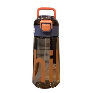 日系Tritan大容量带刻度茶隔水杯学生成人手提便携杯子男女健身房