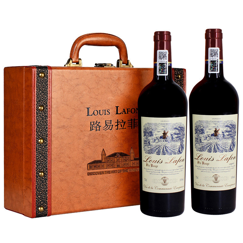 LOUISLAFON路易拉菲红酒2支礼盒装传奇典藏进口干红葡萄酒送礼装