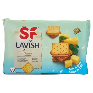 马来西亚进口零食SF拉威士干酪花生酱巧克力味夹心饼干代餐下午茶
