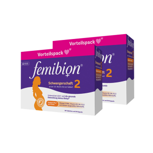 femibion伊维安2段维生素含碘活性叶酸孕妇12周*2 效期至26年8月