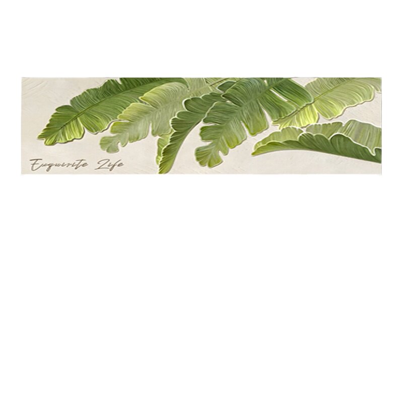 家大业大绿叶背景墙装饰画树叶植物肌理客厅卧室床头房间挂画主卧