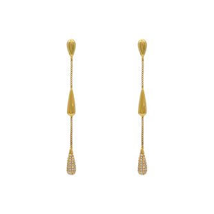 「絮语风吟」瑞秋同款水滴流苏耳环耳饰蚊香盘耳夹无耳洞耳钉项链