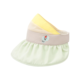 婴儿防晒帽女宝宝遮阳帽儿童帽子薄款婴幼儿一岁大帽檐防紫外线夏