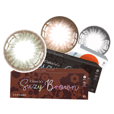 Clalen茵洛美瞳日抛30片iris彩色隐形眼镜混血大小直径正品官网