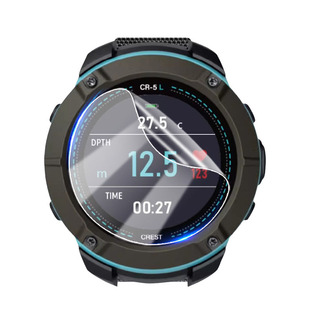 适用Crest CR5L潜水电脑表保护膜Crest CR4充电式潜水腕表屏幕贴膜全覆盖高清防爆水凝膜GPS导航手环镜面贴膜