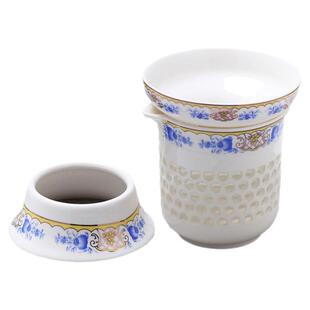 茶漏茶滤茶叶过滤网泡茶器分离器喝茶隔公道杯一体单独水杯底座托