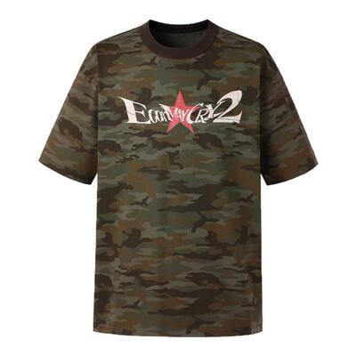 NOVACAM迷彩美式字母短袖T恤