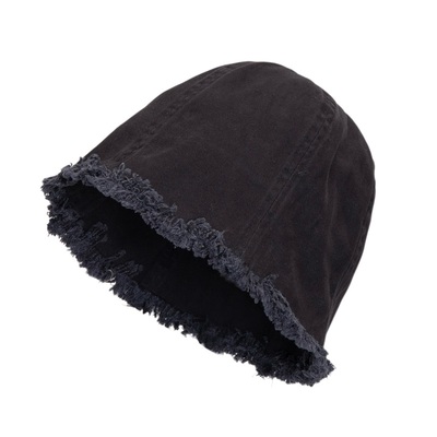 WORLDWIDE/日系复古水洗做旧毛边渔夫帽大头围显脸小盆帽水桶帽潮