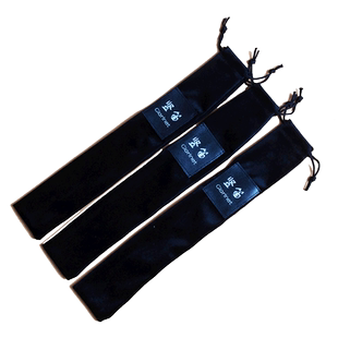 百灵鸟竖笛绒布套袋竖笛袋拉绳束口包装袋竖笛套绒布袋36cmx7cm