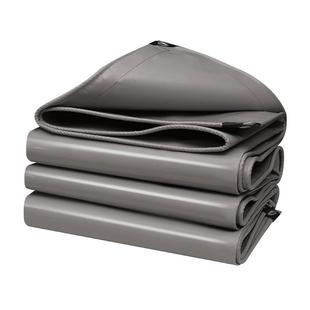 加强加厚刀刮布灰色PVC防雨布 遮阳防晒顶棚布户外推拉蓬挡雨篷布