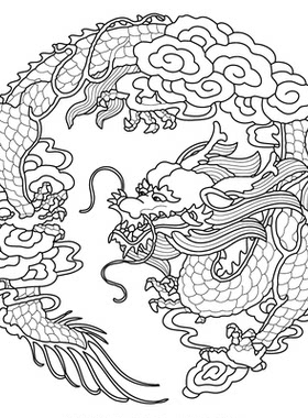 39款龙纹图案盘龙柱团龙游龙二龙