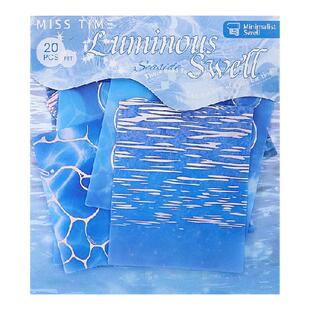 拾光流光波影PET贴纸水波光波纹水痕涟漪烫银清新手帐创意DIY素材