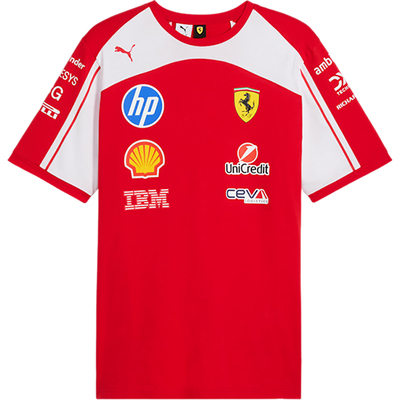 Puma/彪马正品FERRARI男女圆领舒适透气经典运动短袖T恤713831-01