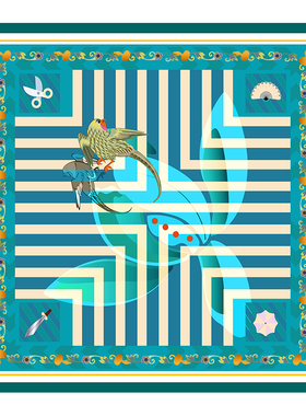 博物馆文创真丝丝巾礼盒