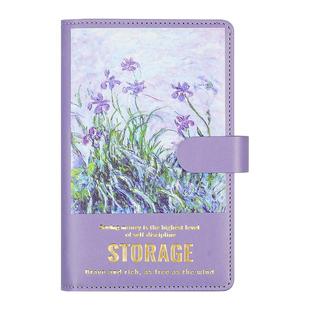 油画存钱本可放现金一万元钞票纸币2025年网红新款笔记本子高颜值存钱夹钱册儿童学生存钱攒钱收纳神器大容量