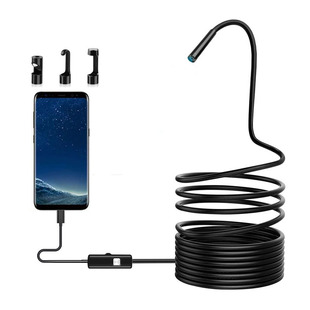 5.5mm500万远焦高清内窥镜工业下水管道汽车积碳维修空调检测探头