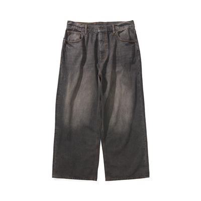 Monterest复古基础水洗牛仔裤