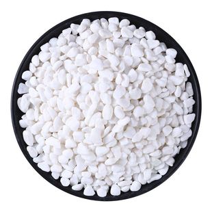 小白石子白石头鹅卵石雨花石花盆盆栽鱼缸底部砂石造景多肉铺面石