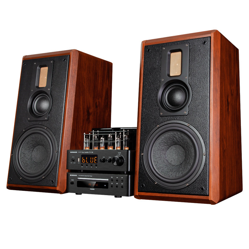 KingHope君豪概念510三分频hifi音箱发烧级胆机功放组合音响套装