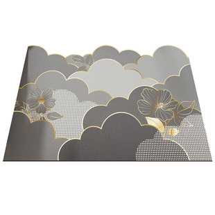 入户地垫2024新款皮革可擦免洗门垫家用玄关进门口脚垫可裁剪地毯