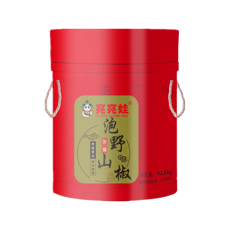 亮亮娃四川泡菜泡野山椒青小辣椒