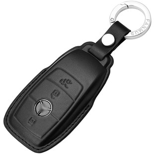 适用奔驰钥匙套真皮E级E260L300L车A200LC级S级350LGLCGLBGLE壳扣