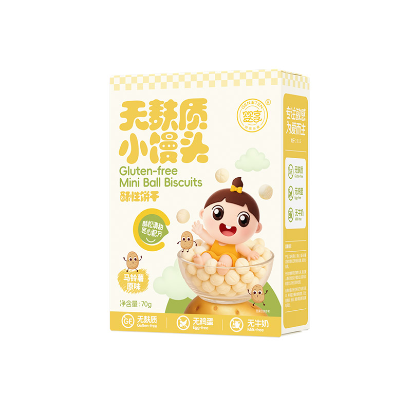 婴享无麸质无鸡蛋无牛奶小馒头70g