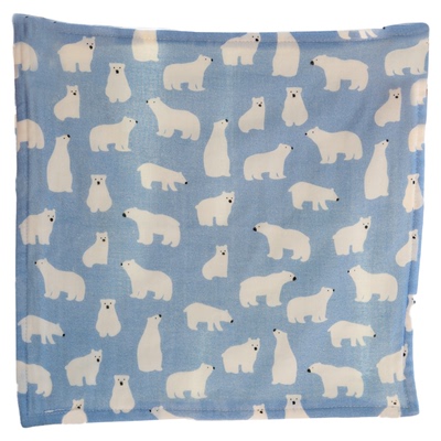 北极熊纯棉纱布大人套装方巾毛巾