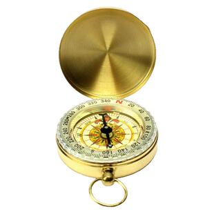【送收纳袋】户外指南针车载地质罗盘仪挂扣式夜光防水指北针导航