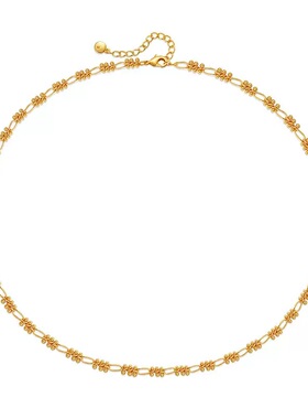 简约百搭质感小金球锁骨链