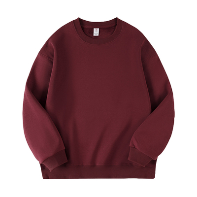 加绒加厚圆领卫衣男女同款