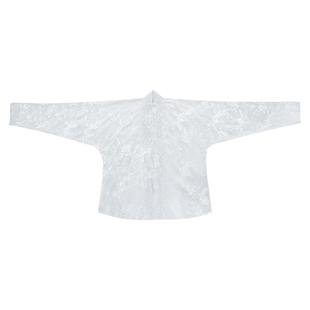 暗袖盈香宋制春夏款对襟交领飞机袖提花汉服女荷花绣花日常