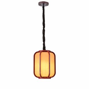 中式木艺仿古羊皮灯笼宋代美学古典宫灯酒店饭馆餐厅火锅装饰吊灯