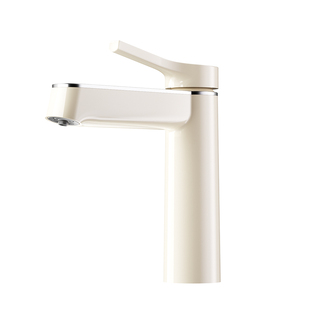 潜水艇卫生间奶白色面盆龙头冷热两用洗脸盆洗手盆家用浴室水龙头