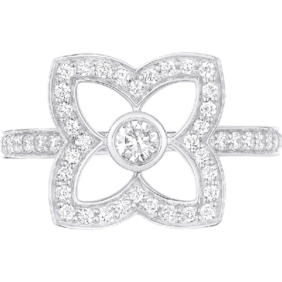 [礼物]De Beers 戴比尔斯 Enchanted Lotus Bloom 白金钻石戒指