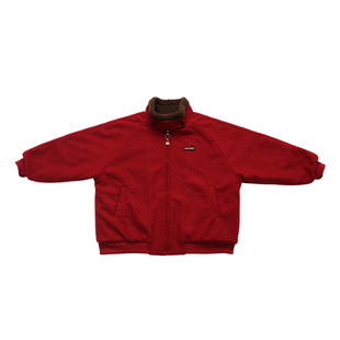 Q宝家童品1月新款 男童夹棉外套冬季儿童红色时尚过年上衣夹克潮